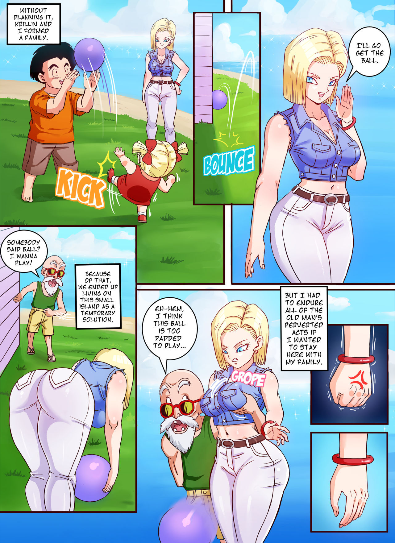 Android 18 and Master Roshi – Pink Pawg [photo 2] - MangaPorn