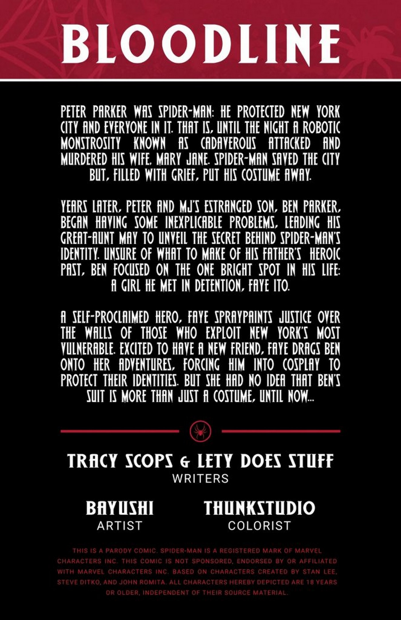 Spider-man Bloodline – Tracy Scops [photo 2] - MangaPorn