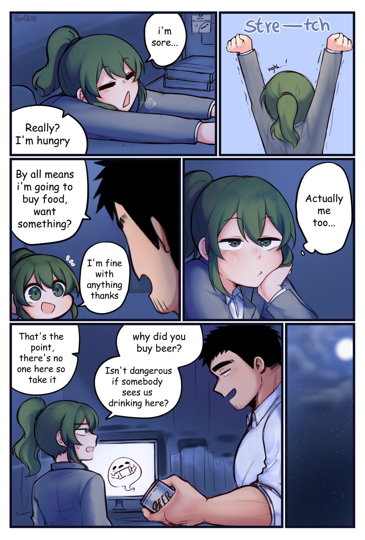 Night at the Office – PanQLAO [photo 2] - MangaPorn