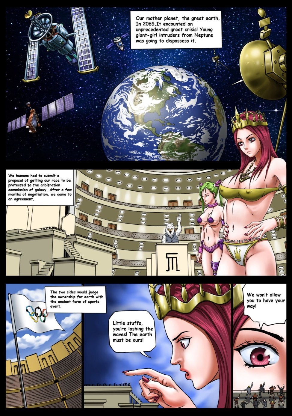 Interplanetary Wrestling – Vivian [photo 2] - MangaPorn