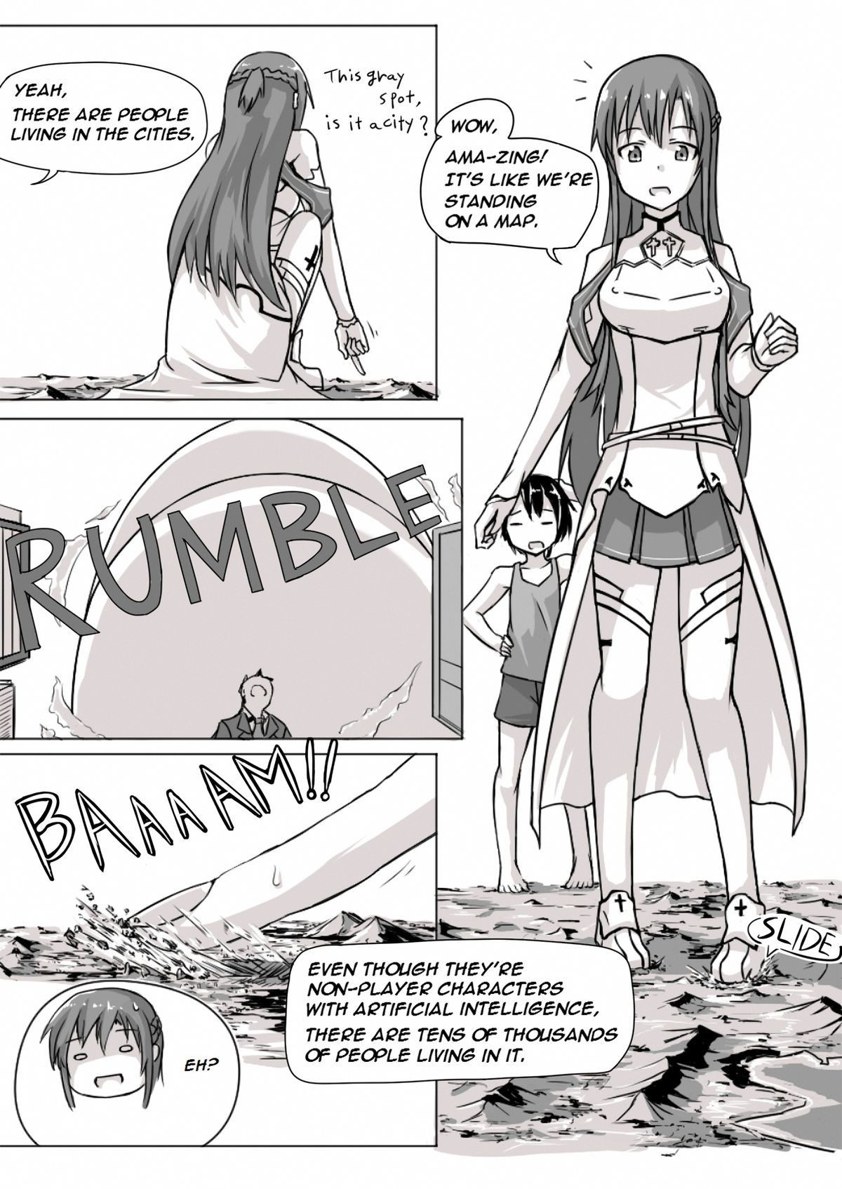 Size chaned Asuna wants to do Anything [photo 2] - MangaPorn