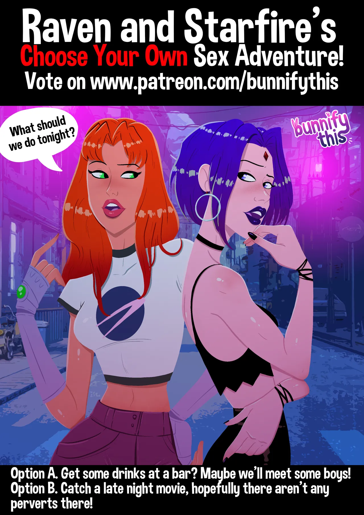 Raven And Starfire’s Night Out Cyoa Bunnify This 01 [photo 1] - MangaPorn