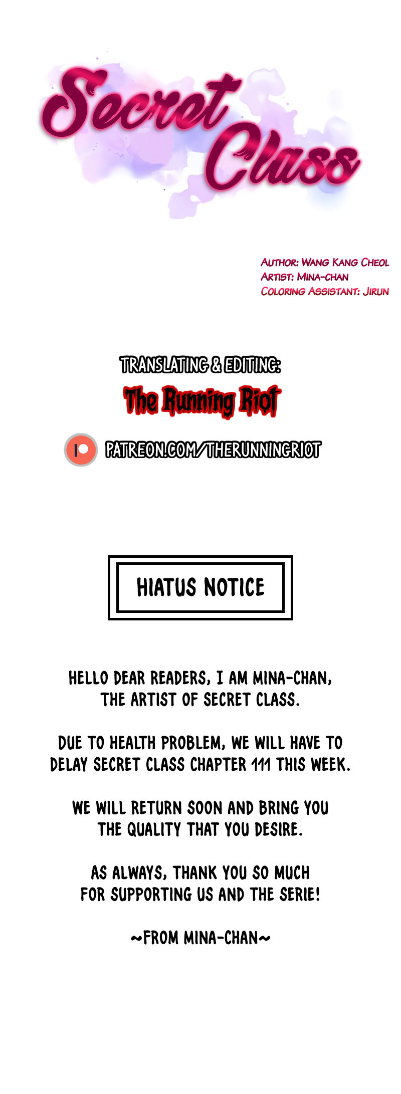 Secret Class - Chapter 110.5 [photo 1] - MangaPorn