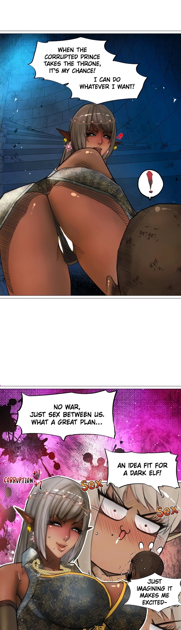 The DARK ELF QUEEN and the SLAVE ORC - Chapter 25 [photo 13] - MangaPorn