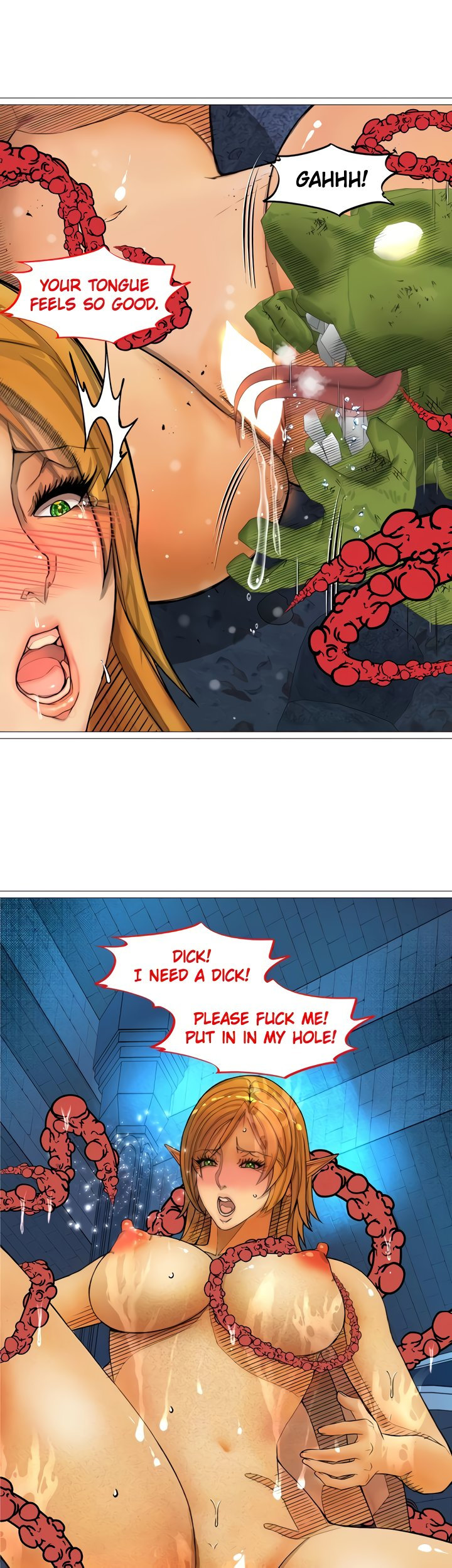 The DARK ELF QUEEN and the SLAVE ORC - Chapter 26 [photo 26] - MangaPorn