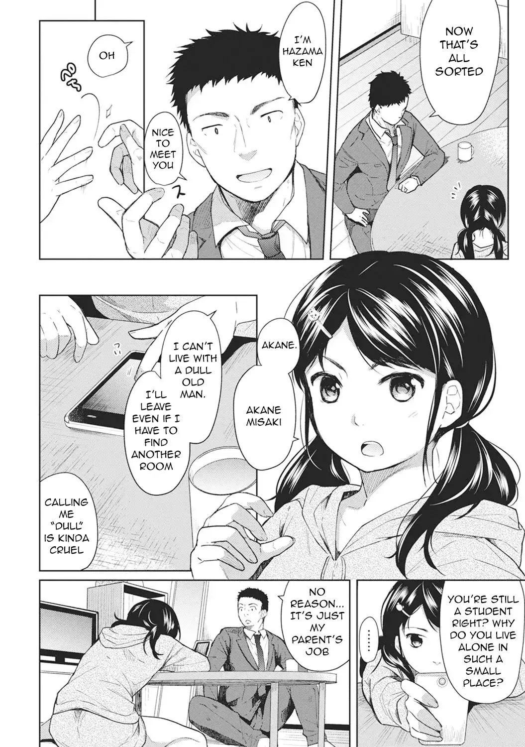 1LDK+JK Ikinari Doukyo? Micchaku!? Hatsu Ecchi!!? - Chapter 1 [photo 5] - MangaPorn