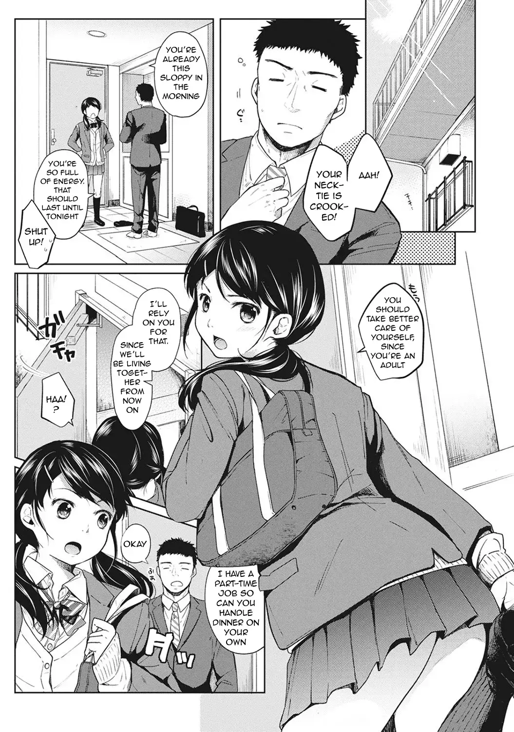 1LDK+JK Ikinari Doukyo? Micchaku!? Hatsu Ecchi!!? - Chapter 2 [photo 2] - MangaPorn