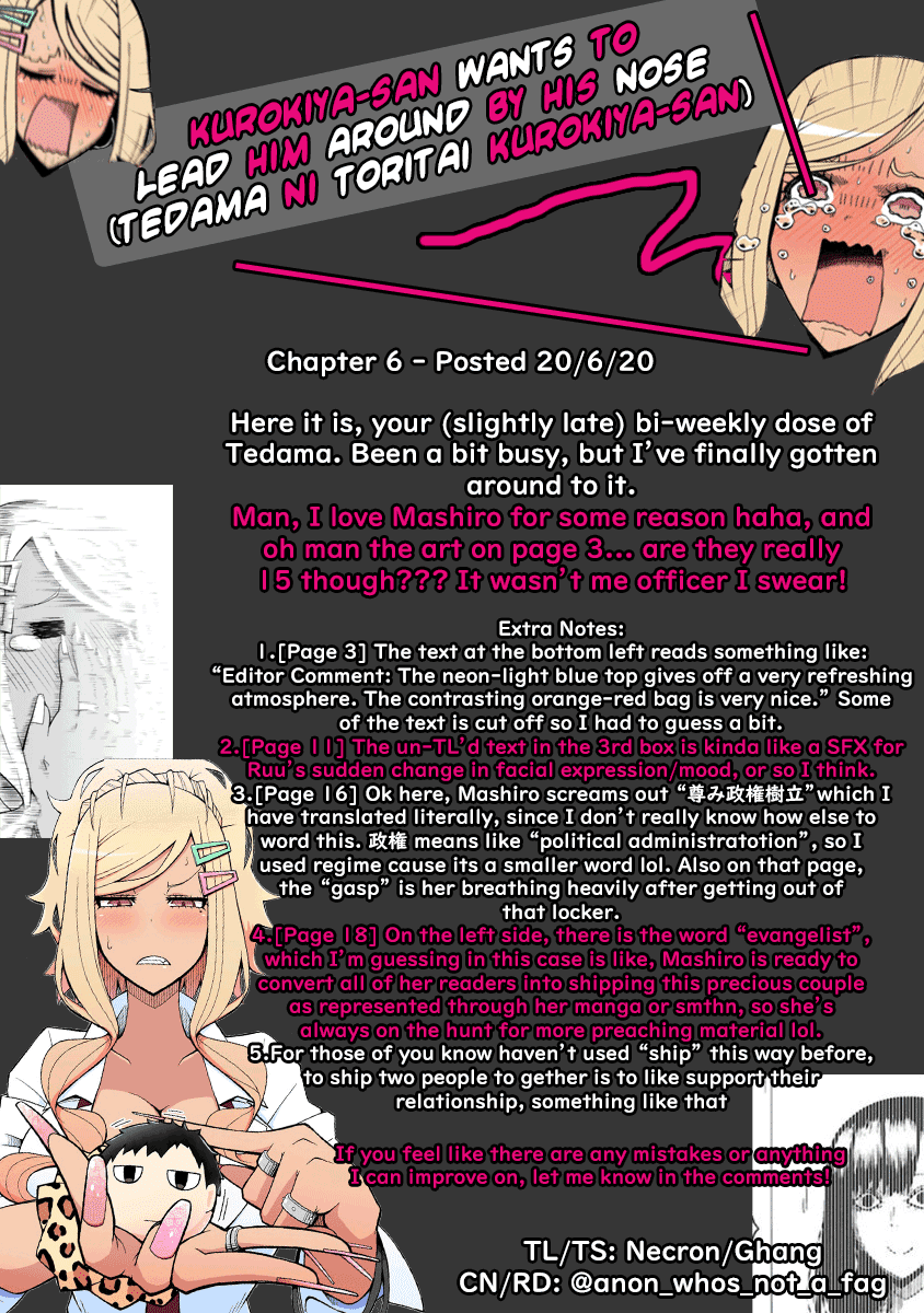 Tedama ni Toritai Kurokiya-san - Chapter 6 [photo 19] - MangaPorn