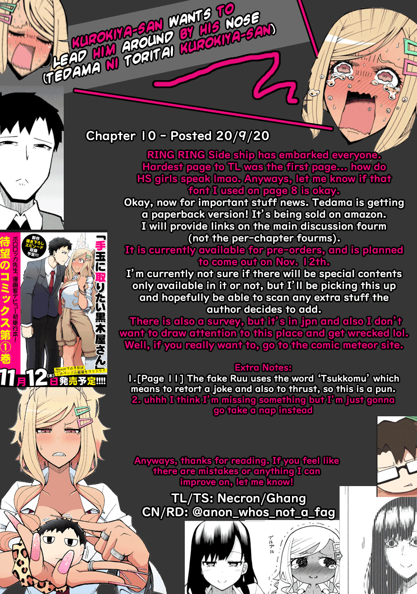 Tedama ni Toritai Kurokiya-san - Chapter 10 [photo 19] - MangaPorn