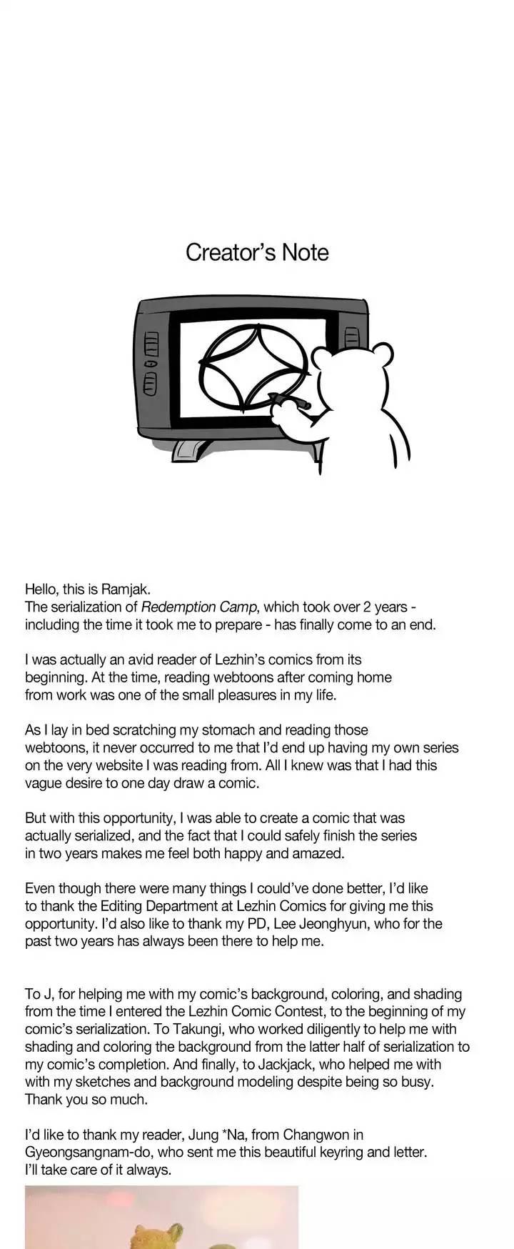 Redemption Camp - Chapter 59.5 [photo 1] - MangaPorn