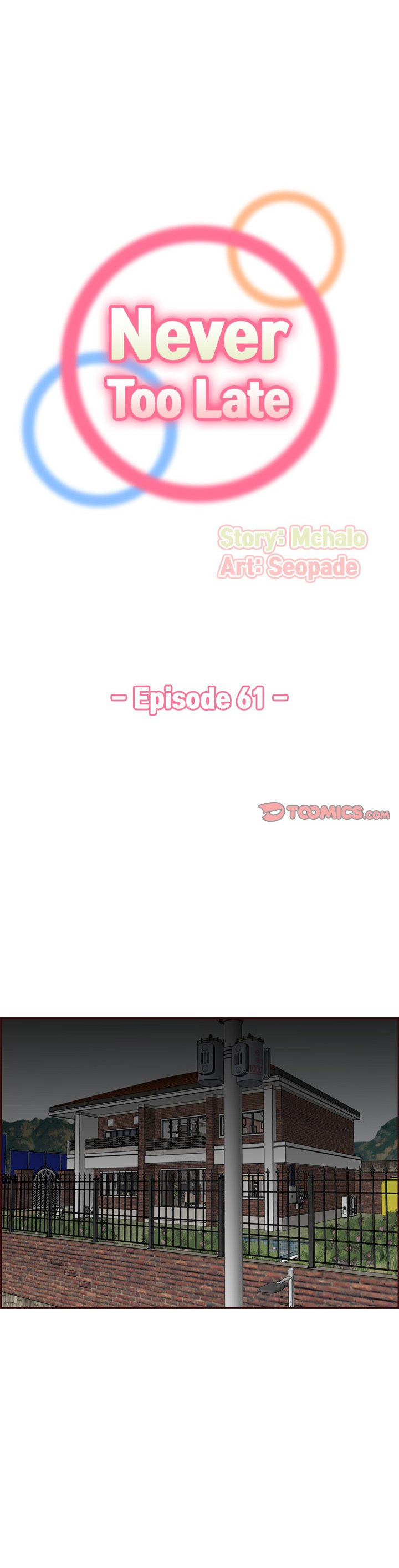 Never Too Late - Chapter 61 [photo 1] - MangaPorn