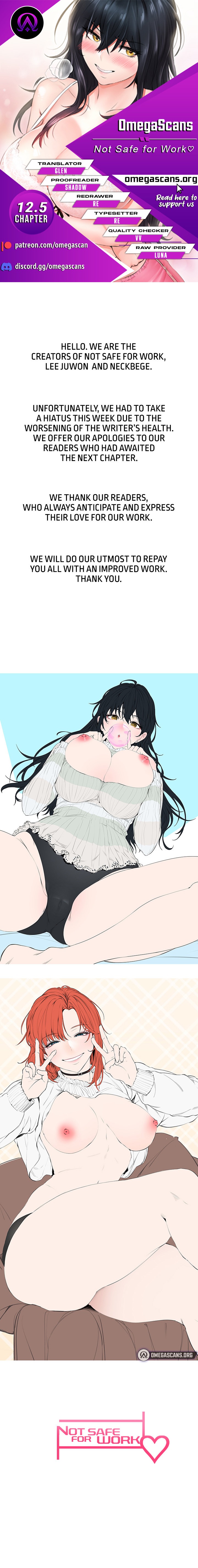 Not Safe for Work ♡ - Chapter 12.5 [photo 1] - MangaPorn