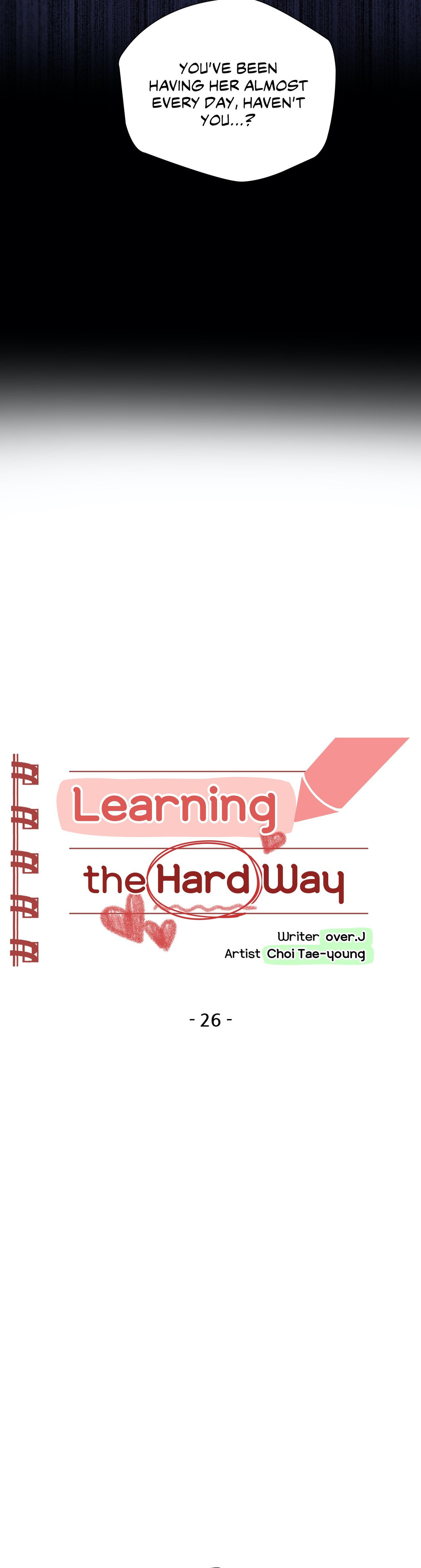 Learning The Hard Way - Chapter 26 [photo 2] - MangaPorn