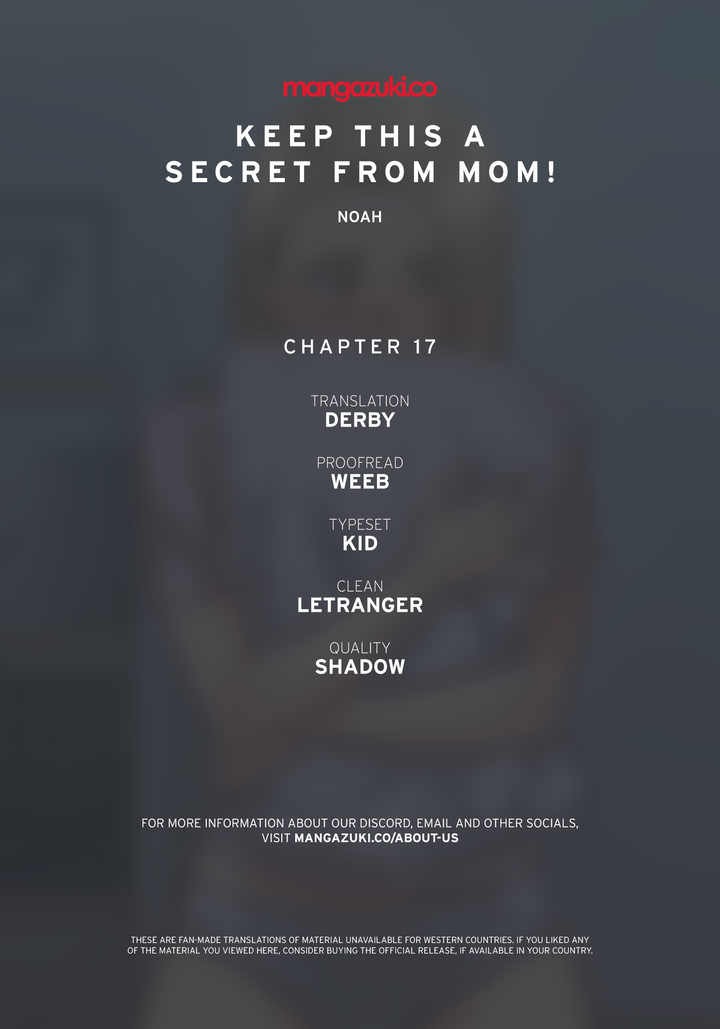 Keep it a secret from your mother! - Chapter 17 [photo 1] - MangaPorn