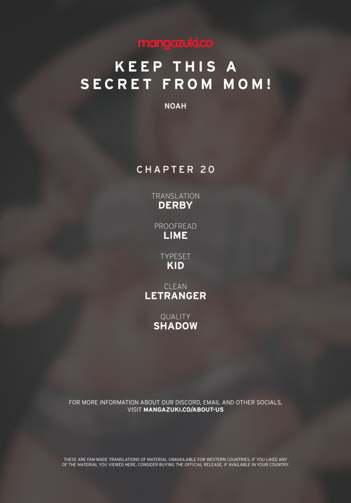 Keep it a secret from your mother! - Chapter 20 [photo 1] - MangaPorn