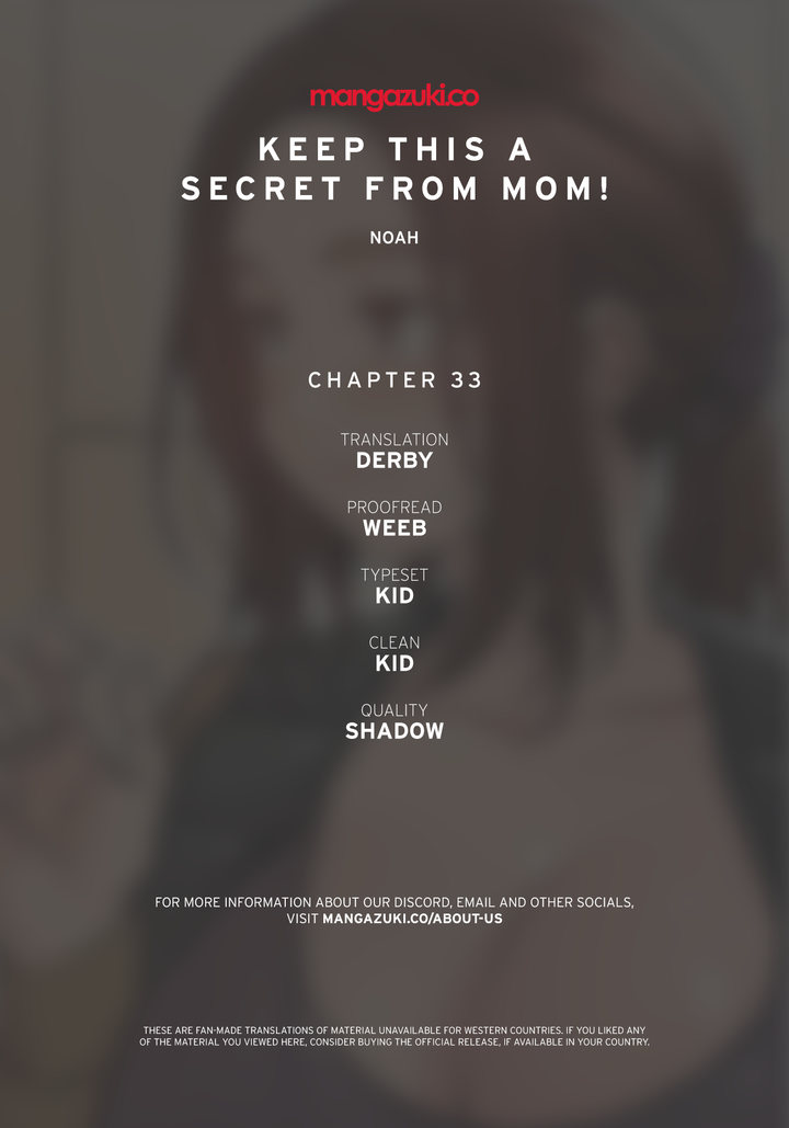 Keep it a secret from your mother! - Chapter 33 [photo 1] - MangaPorn
