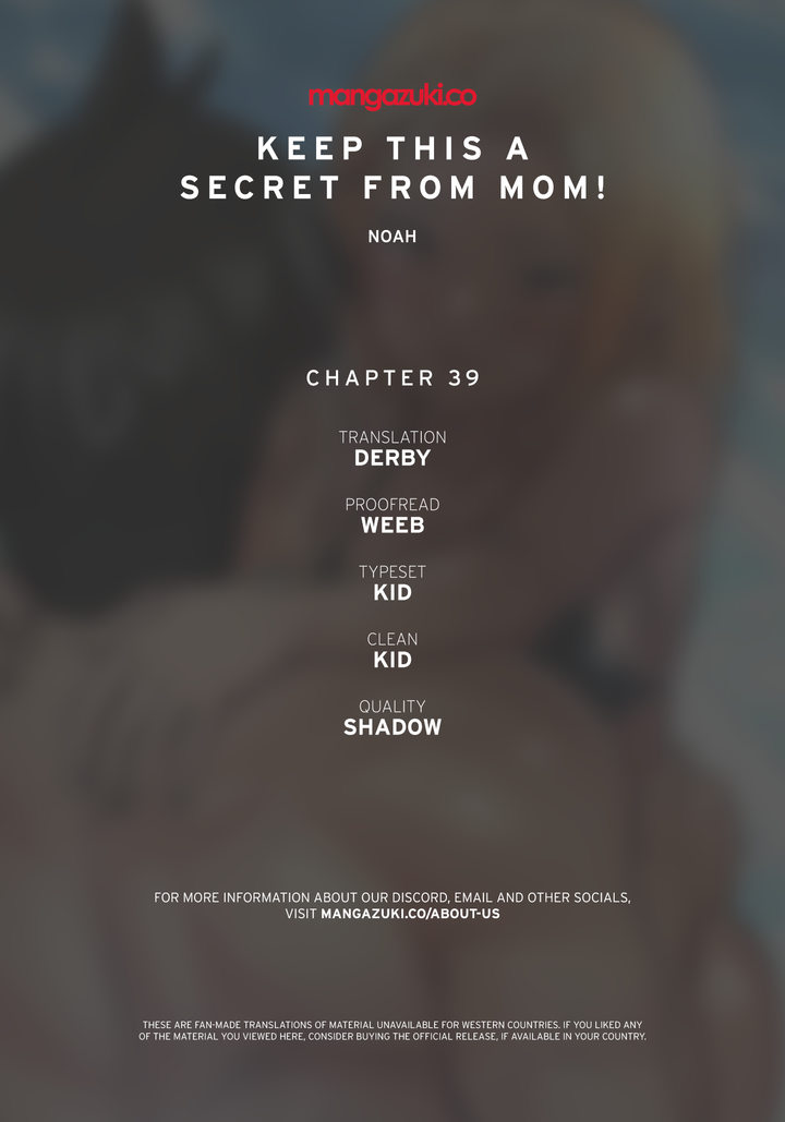 Keep it a secret from your mother! - Chapter 39 [photo 1] - MangaPorn