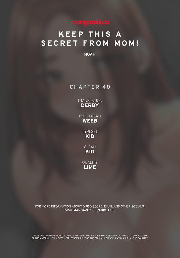 Keep it a secret from your mother! - Chapter 40 [photo 1] - MangaPorn