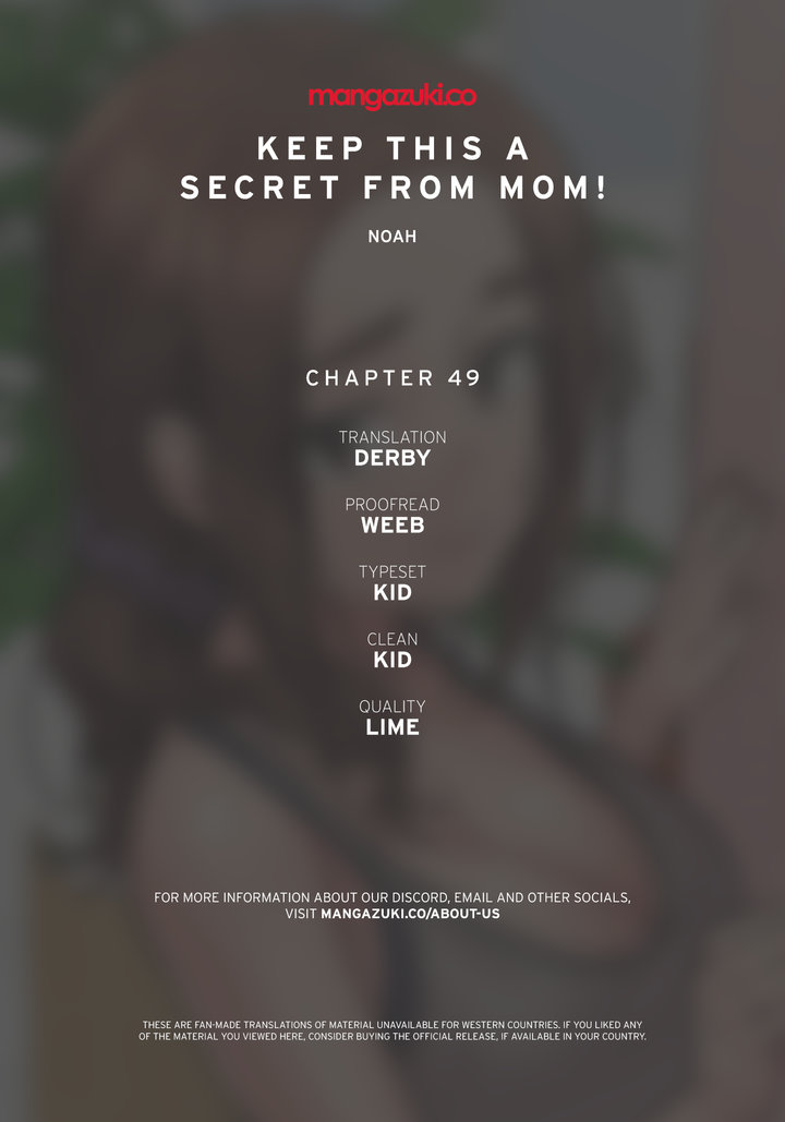 Keep it a secret from your mother! - Chapter 49 [photo 1] - MangaPorn