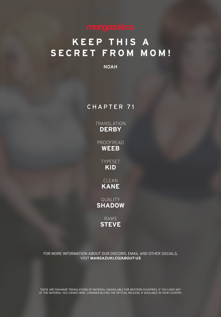 Keep it a secret from your mother! - Chapter 71 [photo 1] - MangaPorn
