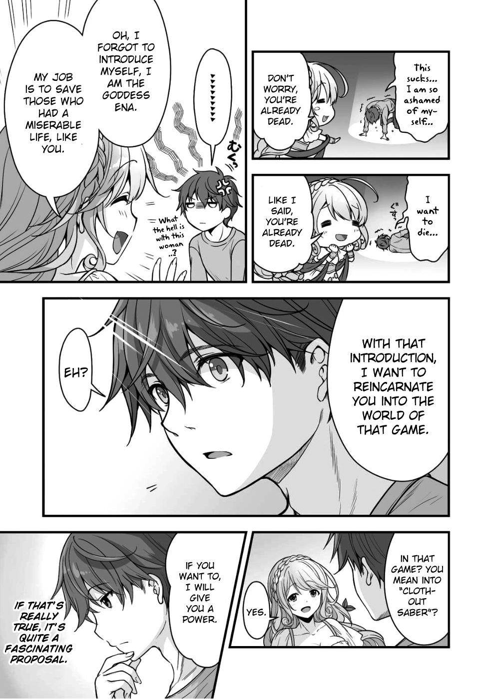 When I Was Playing Eroge With VR, I Was Reincarnated In A Different World, I Will Enslave All The Beautiful Demon Girls ~Crossout Saber~ - Chapter 1 [photo 7] - MangaPorn