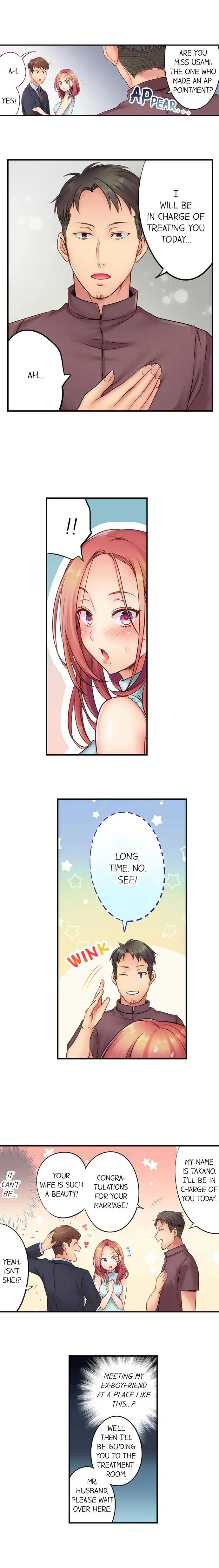 I Can’t Resist His Massage! Cheating in Front of My Husband’s Eyes - Chapter 1 [photo 3] - MangaPorn