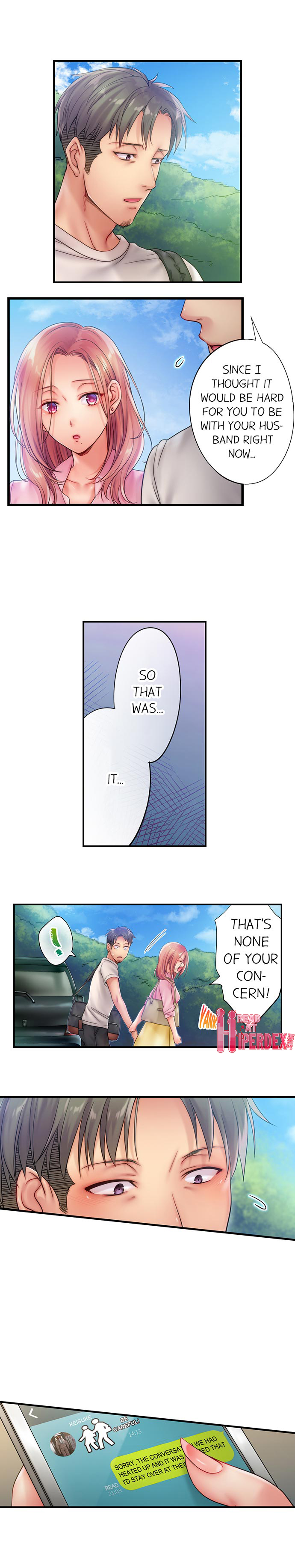 I Can’t Resist His Massage! Cheating in Front of My Husband’s Eyes - Chapter 33 [photo 3] - MangaPorn