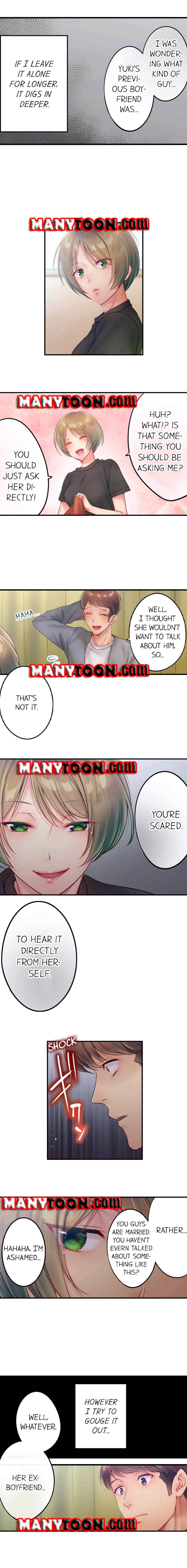 I Can’t Resist His Massage! Cheating in Front of My Husband’s Eyes - Chapter 64 [photo 3] - MangaPorn