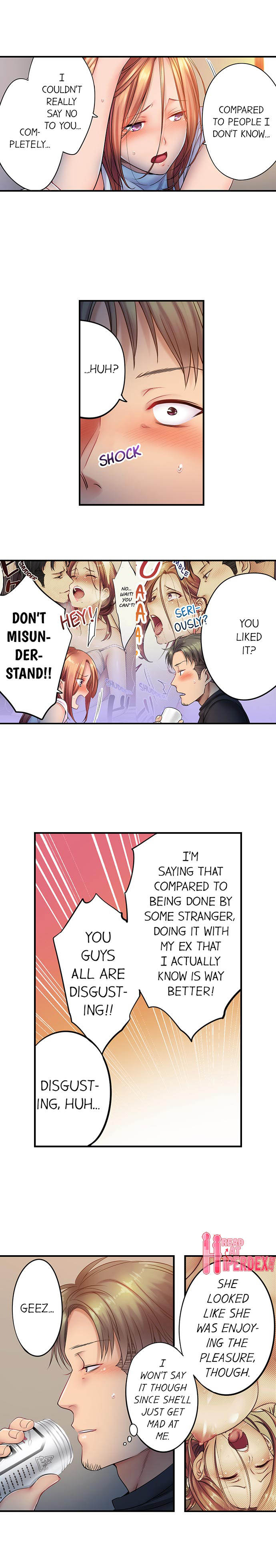 I Can’t Resist His Massage! Cheating in Front of My Husband’s Eyes - Chapter 77 [photo 3] - MangaPorn