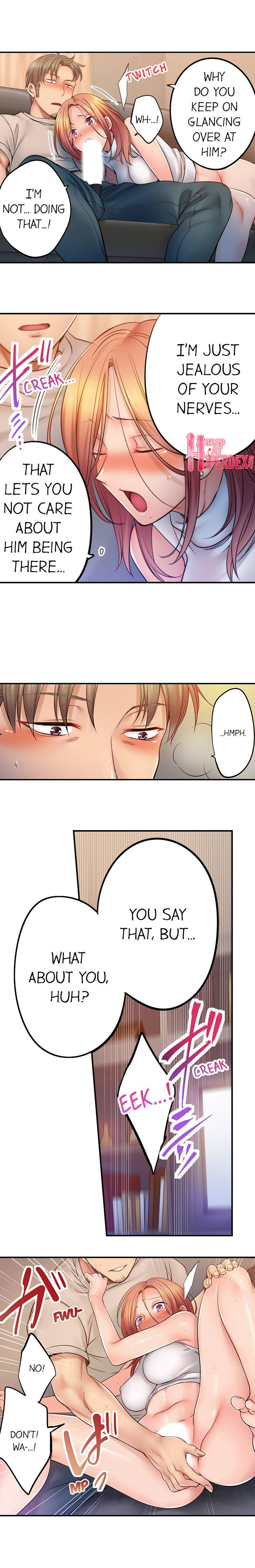 I Can’t Resist His Massage! Cheating in Front of My Husband’s Eyes - Chapter 91 [photo 7] - MangaPorn