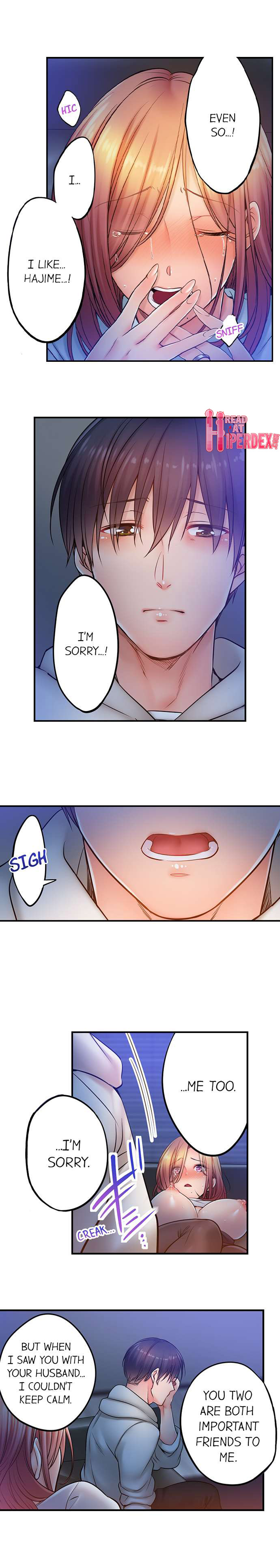 I Can’t Resist His Massage! Cheating in Front of My Husband’s Eyes - Chapter 96 [photo 7] - MangaPorn