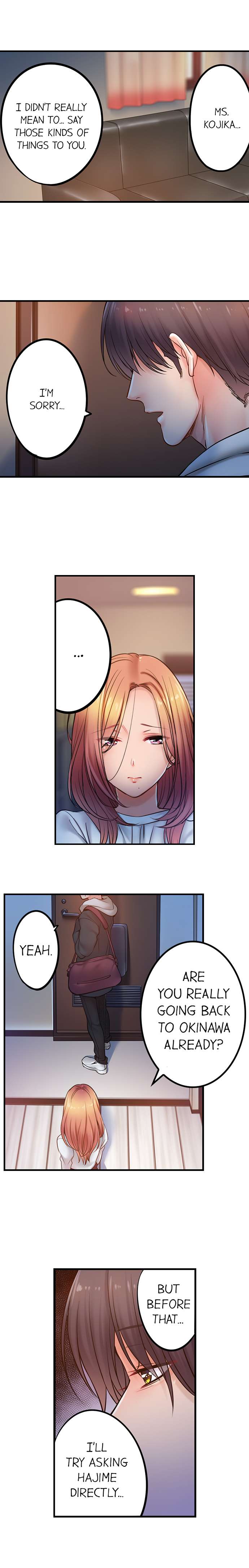 I Can’t Resist His Massage! Cheating in Front of My Husband’s Eyes - Chapter 97 [photo 2] - MangaPorn