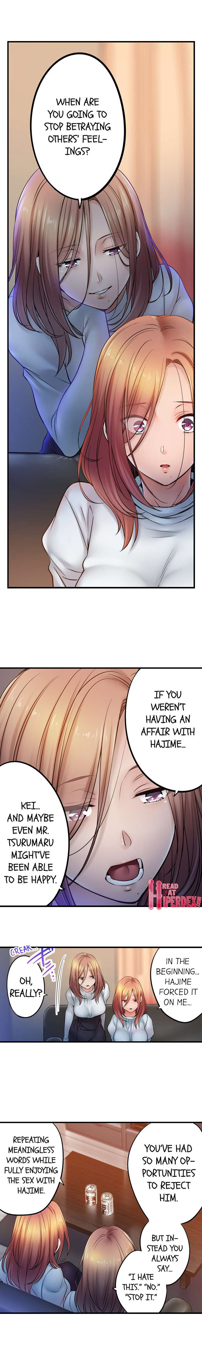 I Can’t Resist His Massage! Cheating in Front of My Husband’s Eyes - Chapter 98 [photo 3] - MangaPorn