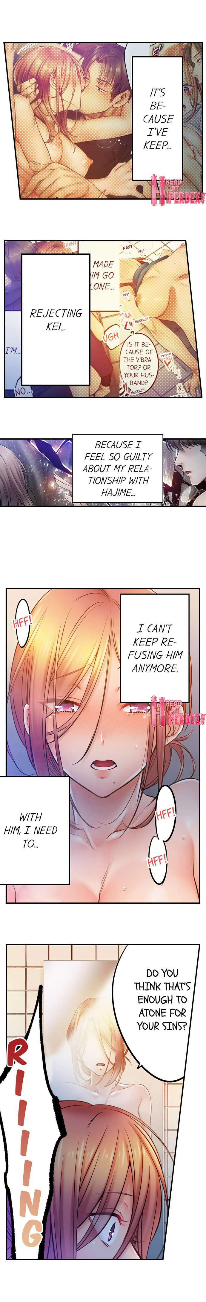 I Can’t Resist His Massage! Cheating in Front of My Husband’s Eyes - Chapter 103 [photo 4] - MangaPorn