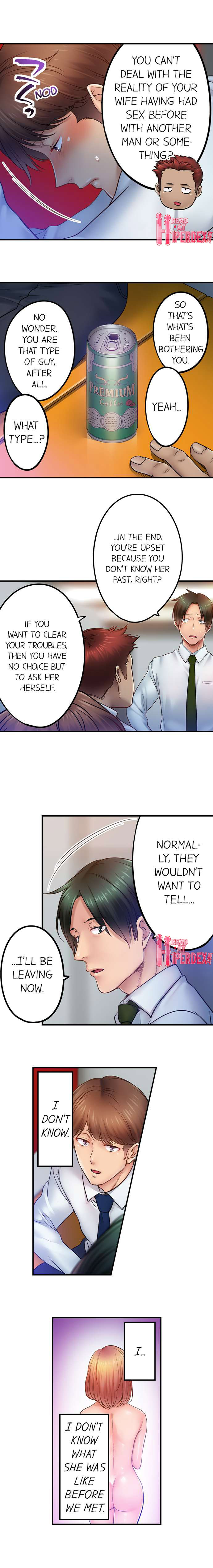 I Can’t Resist His Massage! Cheating in Front of My Husband’s Eyes - Chapter 104 [photo 4] - MangaPorn