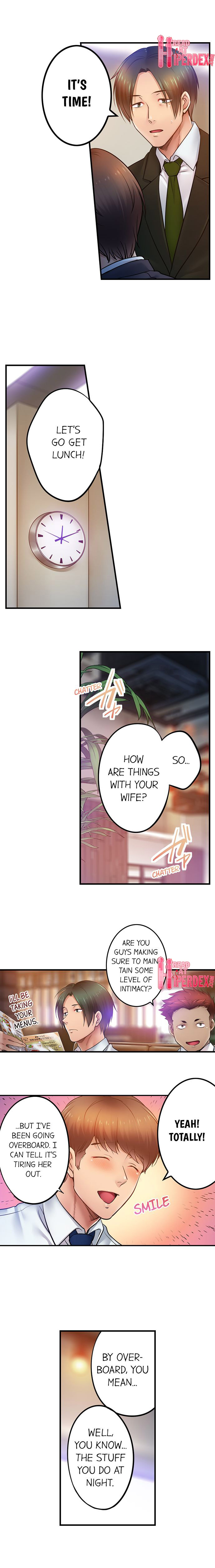 I Can’t Resist His Massage! Cheating in Front of My Husband’s Eyes - Chapter 112 [photo 6] - MangaPorn