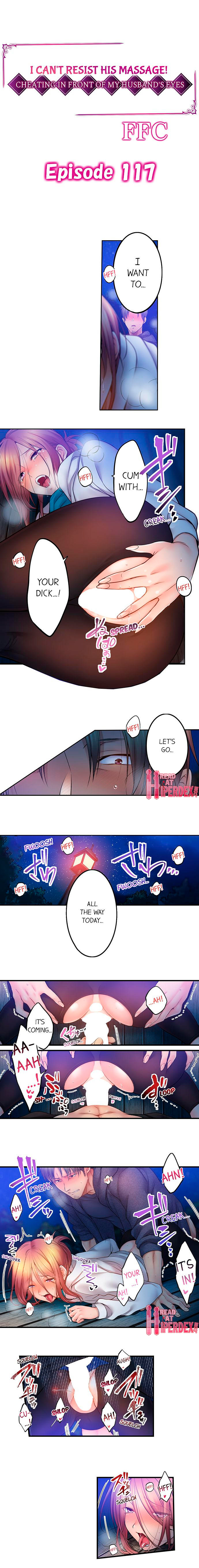I Can’t Resist His Massage! Cheating in Front of My Husband’s Eyes - Chapter 117 [photo 1] - MangaPorn