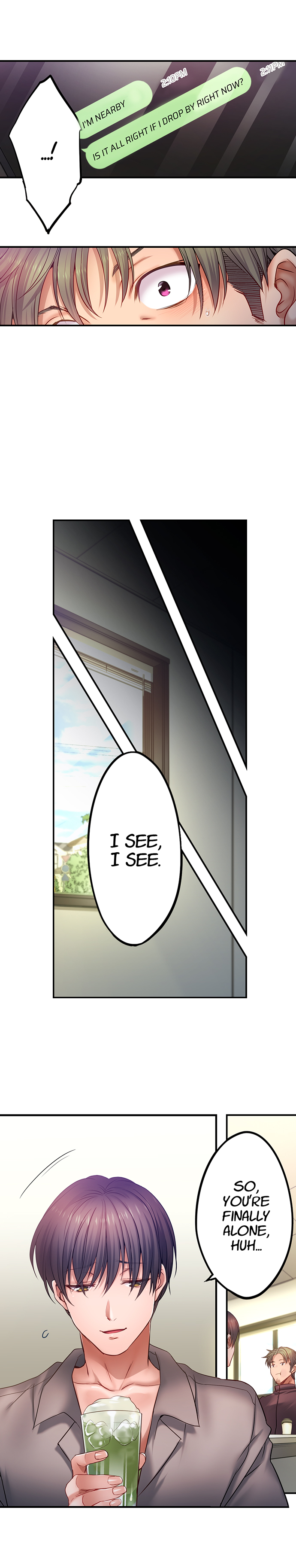 I Can’t Resist His Massage! Cheating in Front of My Husband’s Eyes - Chapter 147 [photo 9] - MangaPorn