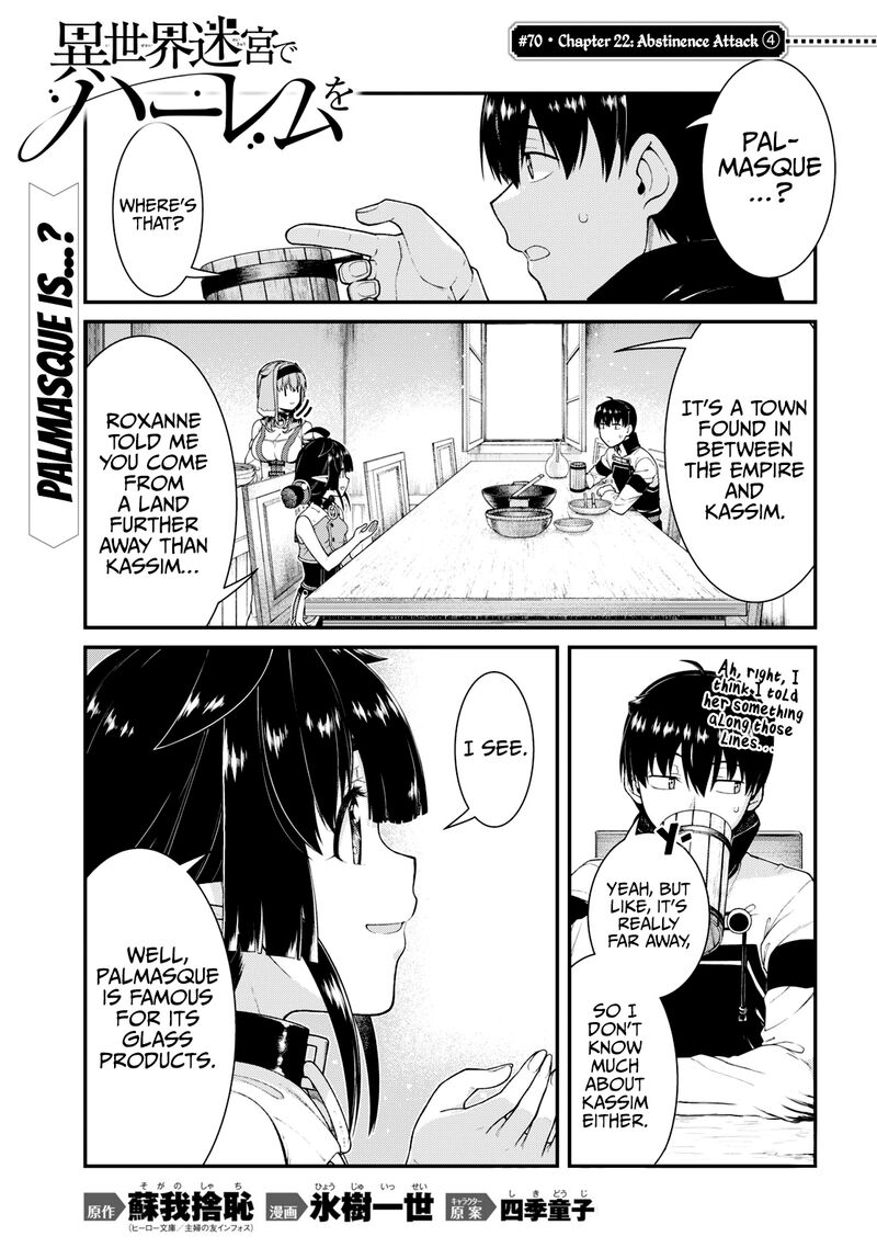 Isekai Meikyuu de Harem wo - Chapter 70 [photo 1] - MangaPorn