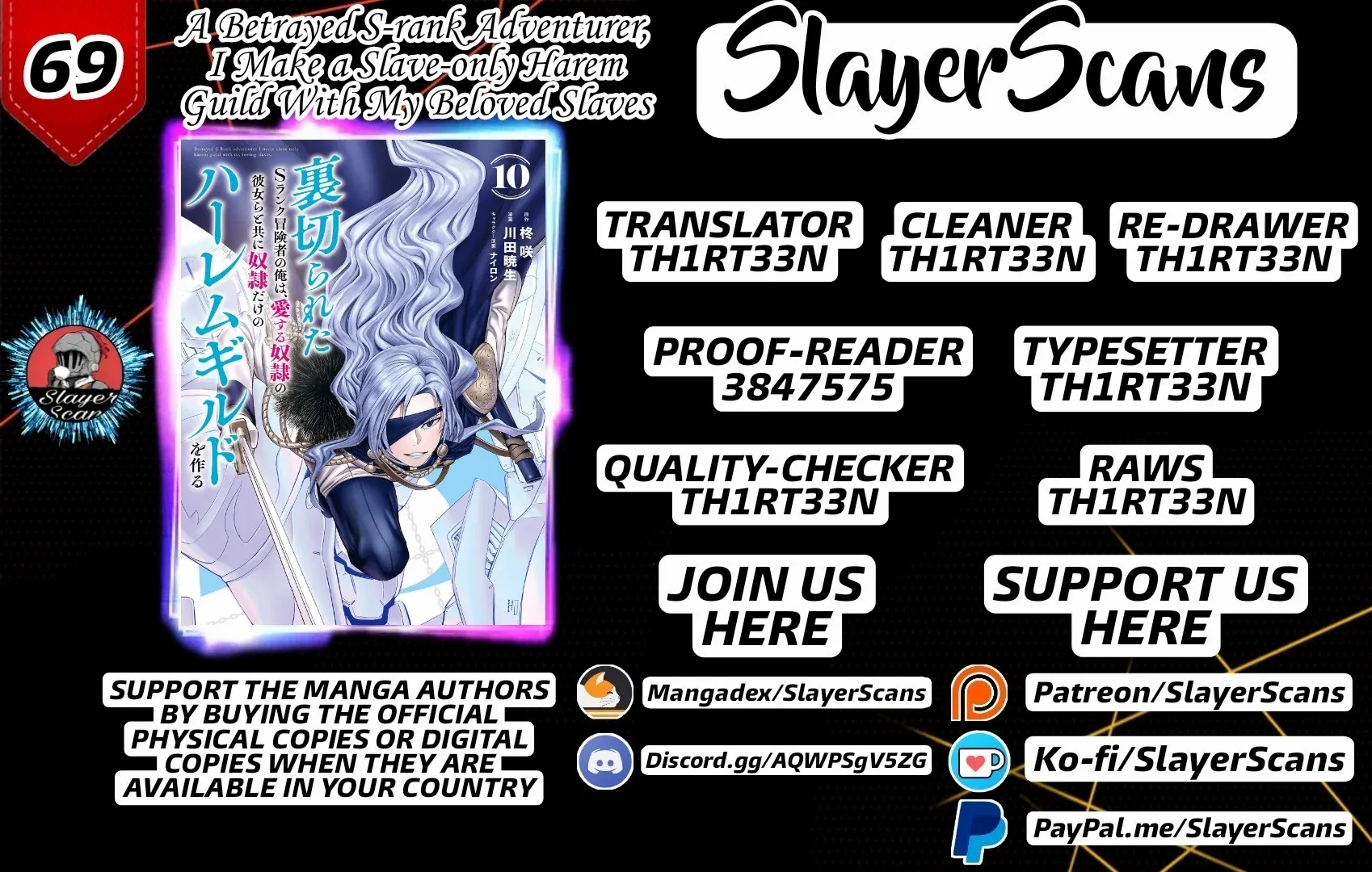 Uragirareta S Rank Boukensha no Ore wa, Aisuru Dorei no Kanojora to Tomoni Dorei dake no Harem Guild o Tsukuru - Chapter 69 [photo 1] - MangaPorn