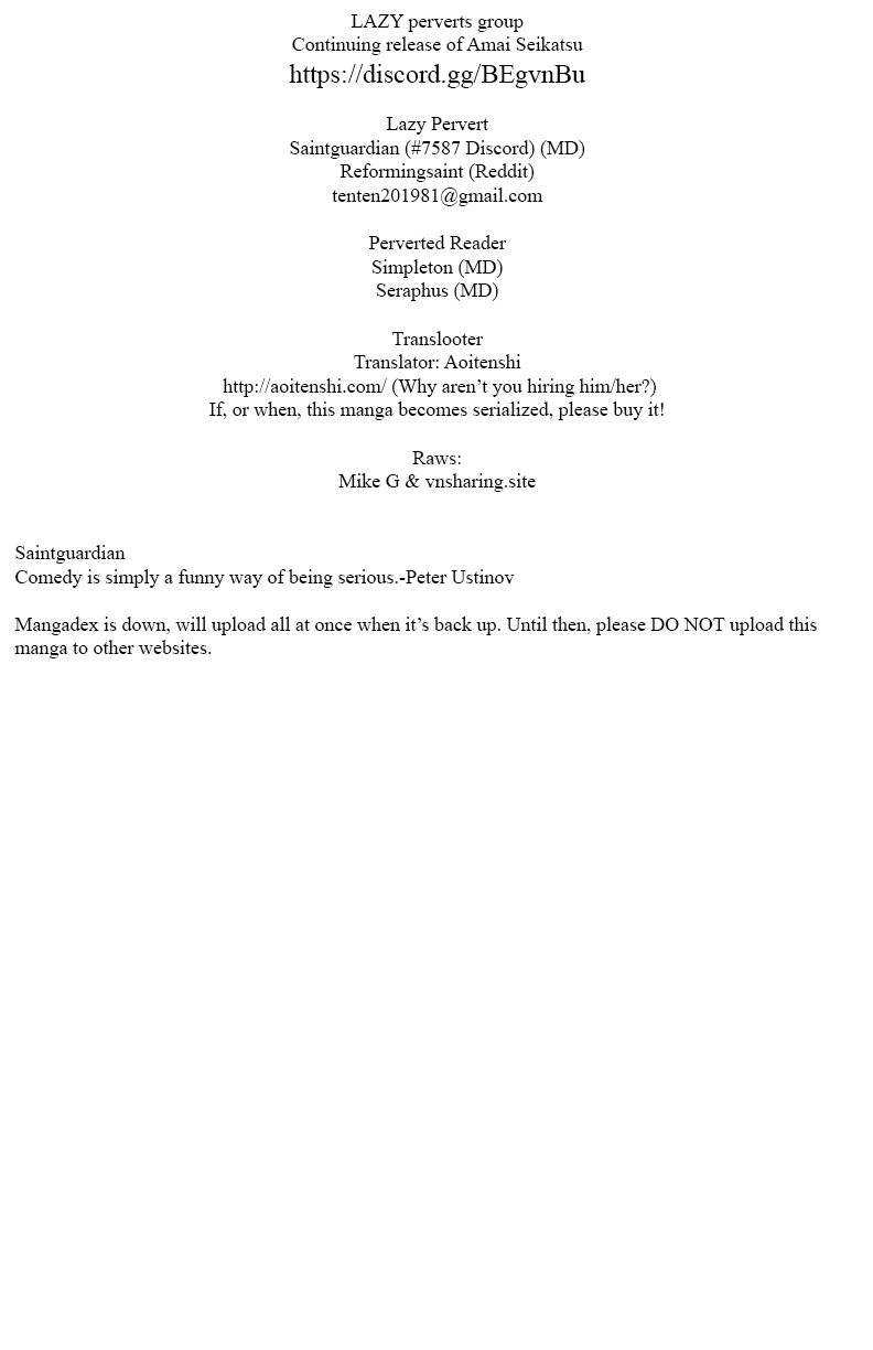 Amai Seikatsu - Chapter 135 [photo 1] - MangaPorn