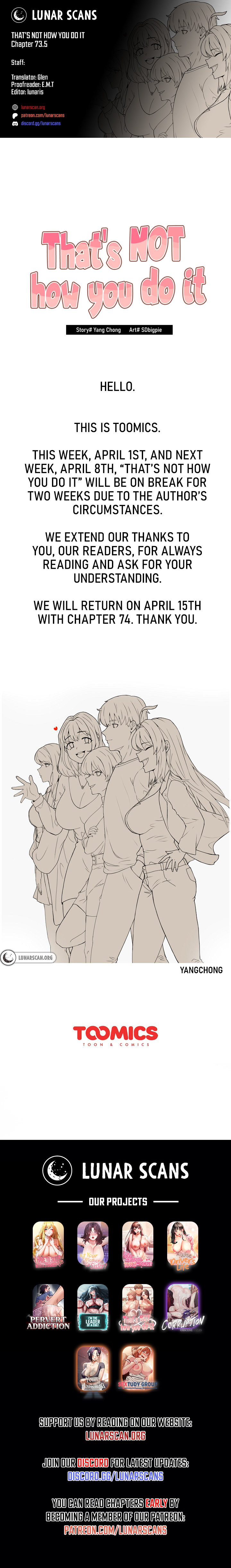 That’s Not How You Do It - Chapter 73.5 [photo 1] - MangaPorn