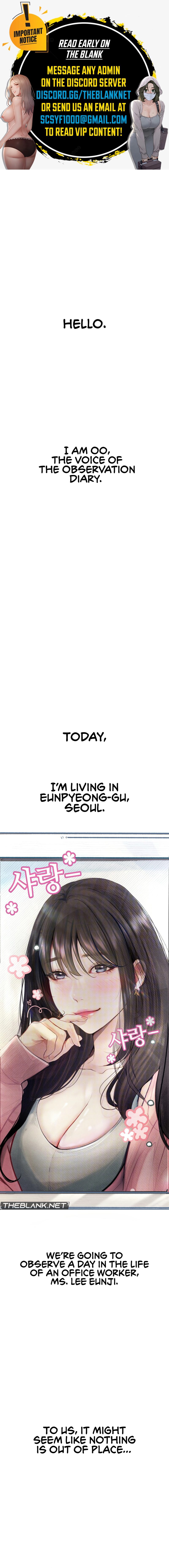 Observation Diary - Chapter 1 [photo 1] - MangaPorn