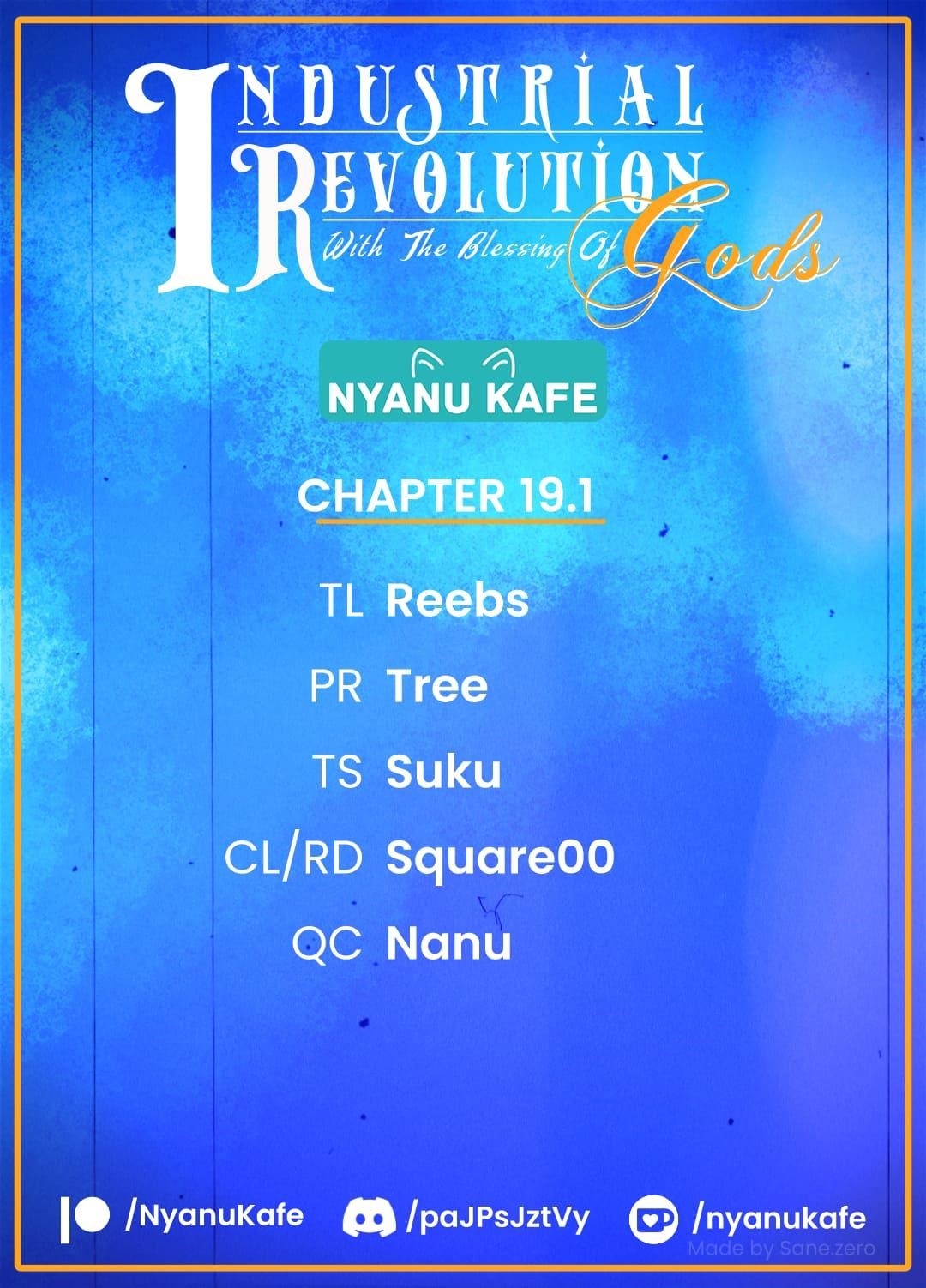 Revolution in production with the blessings of the gods – While living a leisurely, slow life in a corner of another world, somehow a diverse group of people gathered to form the strongest nation… - Chapter 19.1 [photo 1] - MangaPorn