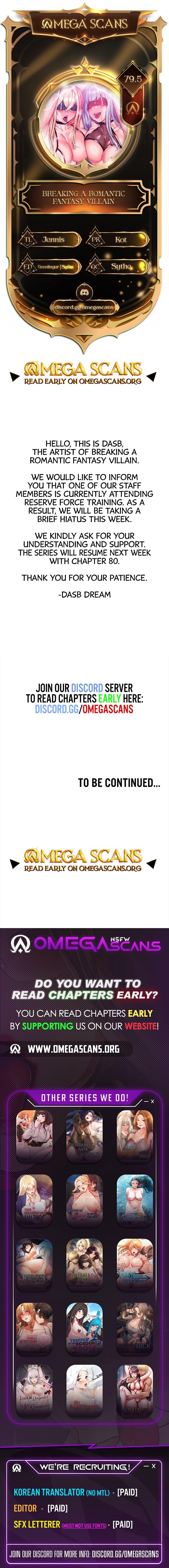 Breaking A Romantic Fantasy Villain - Chapter 79.5 [photo 1] - MangaPorn