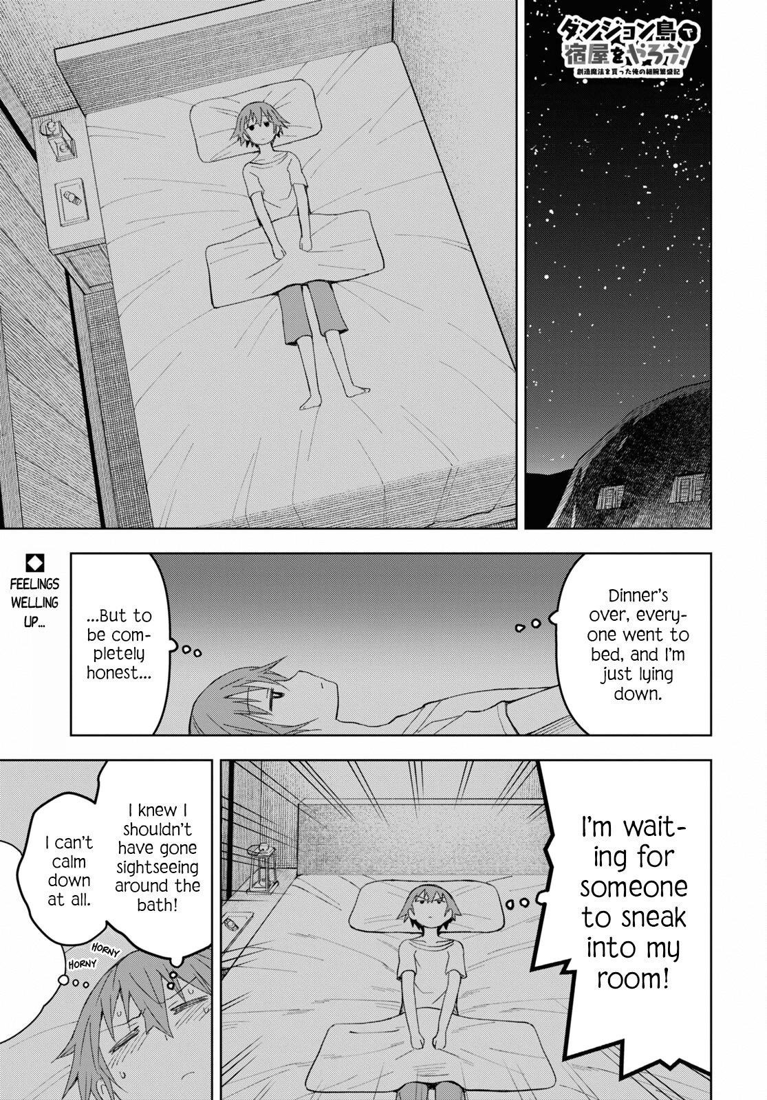 Dungeon Tou de Yadoya wo Yarou! Souzou Mahou wo Moratta Ore no Hosoude Hanjouki - Chapter 14 [photo 1] - MangaPorn