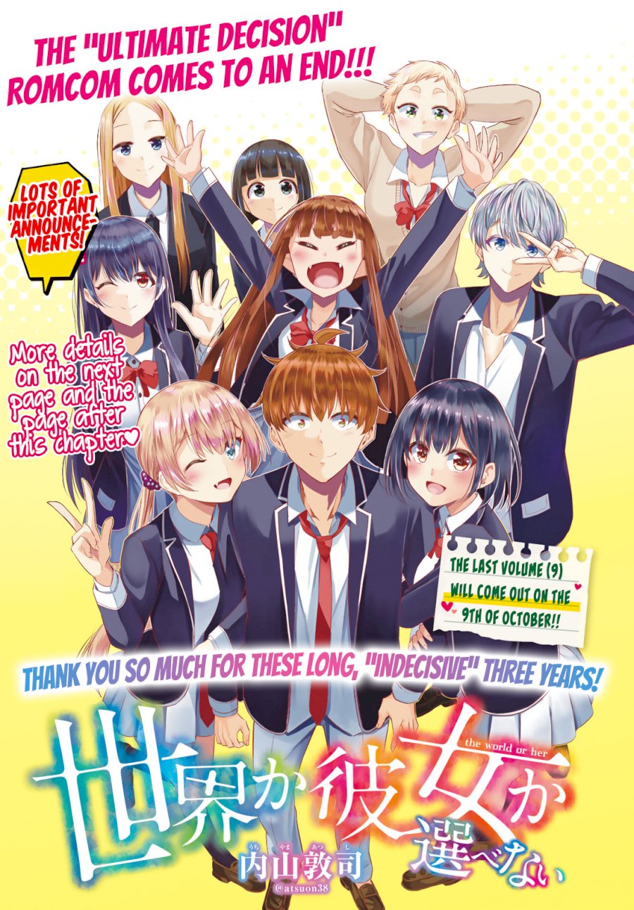 Sekai ka Kanojo ka Erabenai - Chapter 40 [photo 2] - MangaPorn