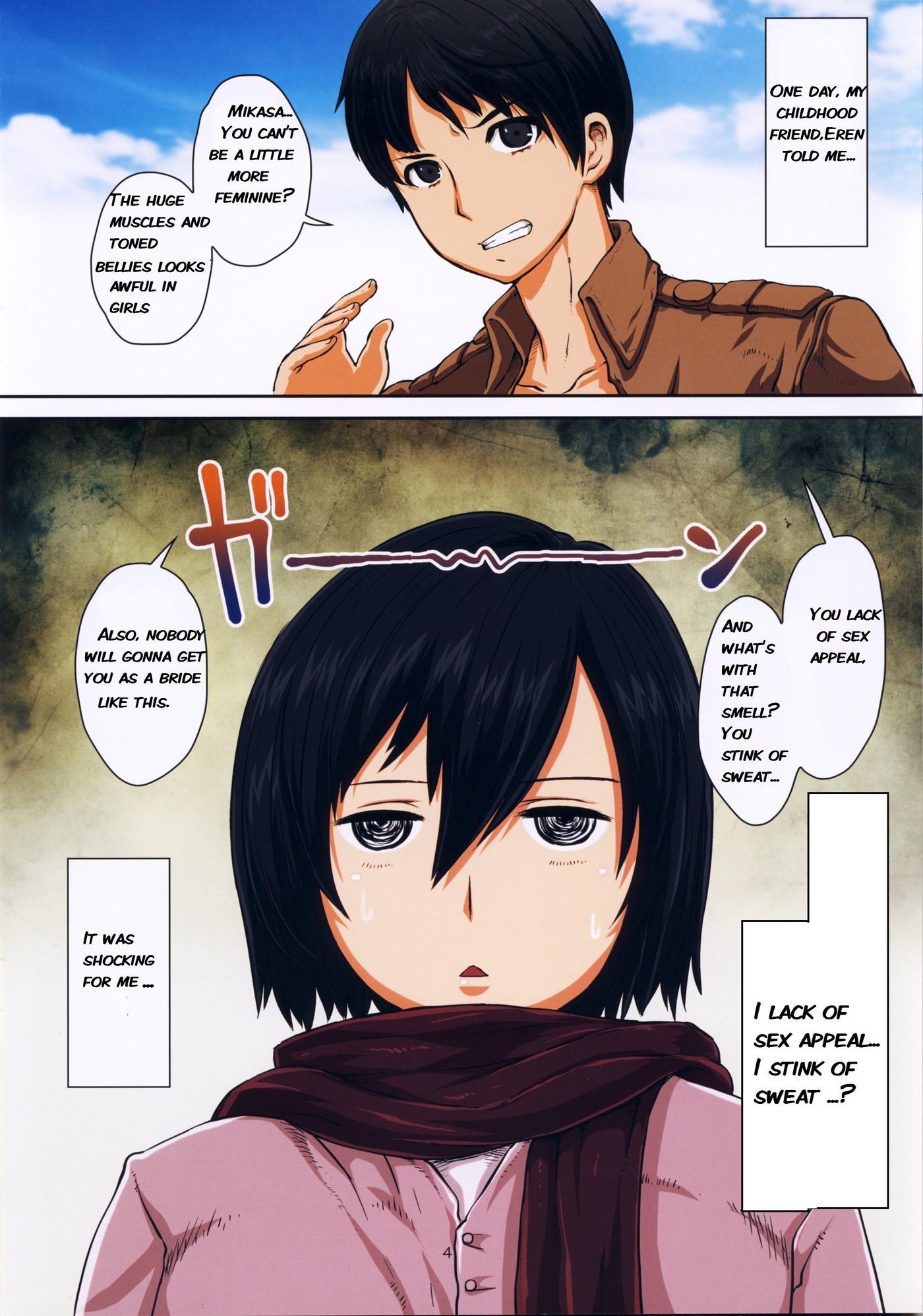 Fukkin Joshi Mikasa Ackerman wa Taishuu ga Ki ni naru Otoshi goro [photo 5] - MangaPorn