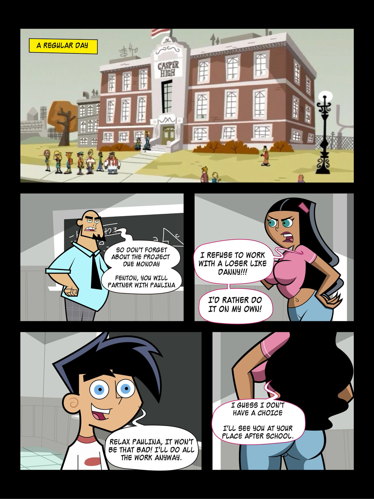 Danny Phantom in Homework [photo 2] - MangaPorn