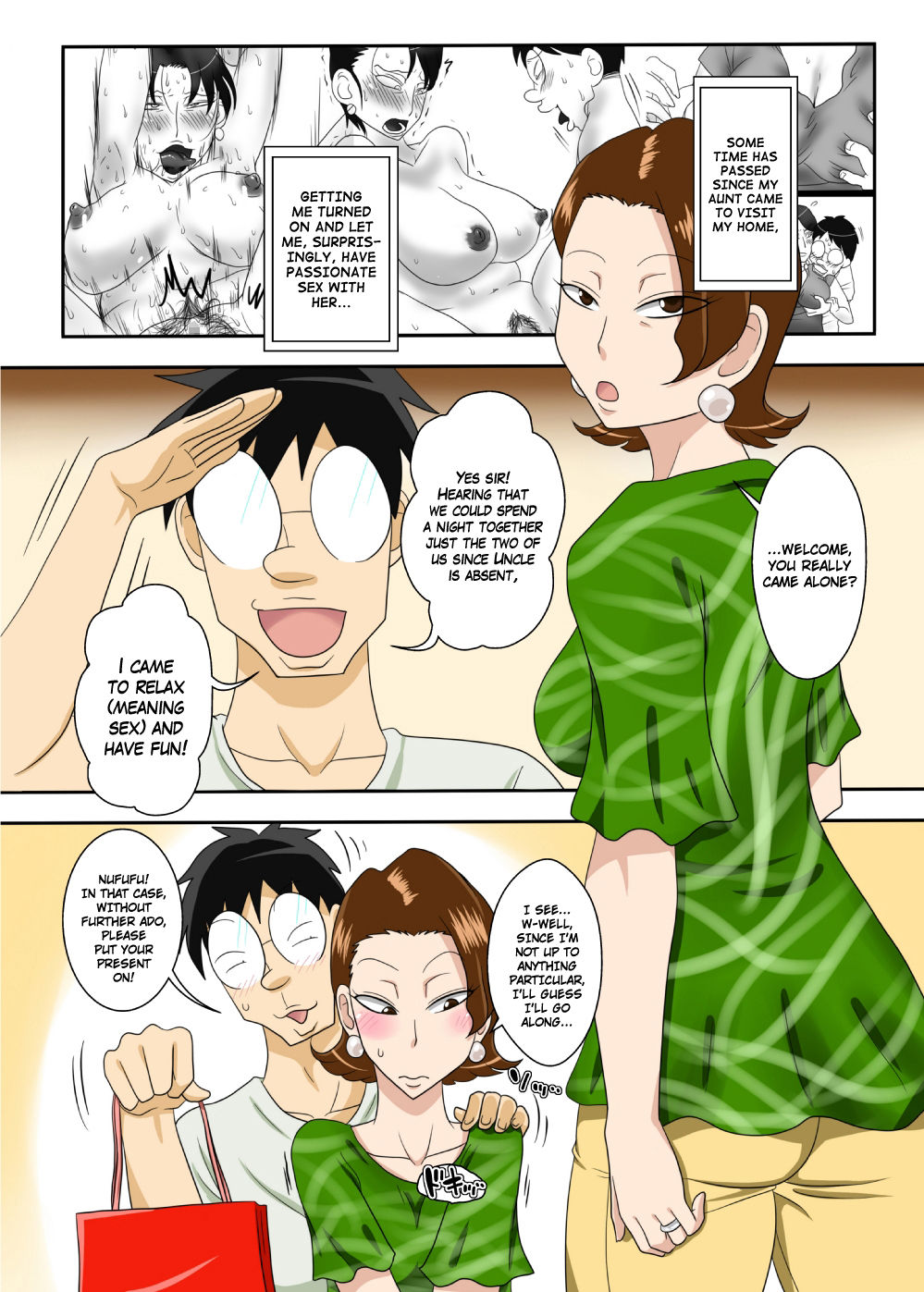 Dripping with Sweat at Aunt’s Place! [photo 2] - MangaPorn